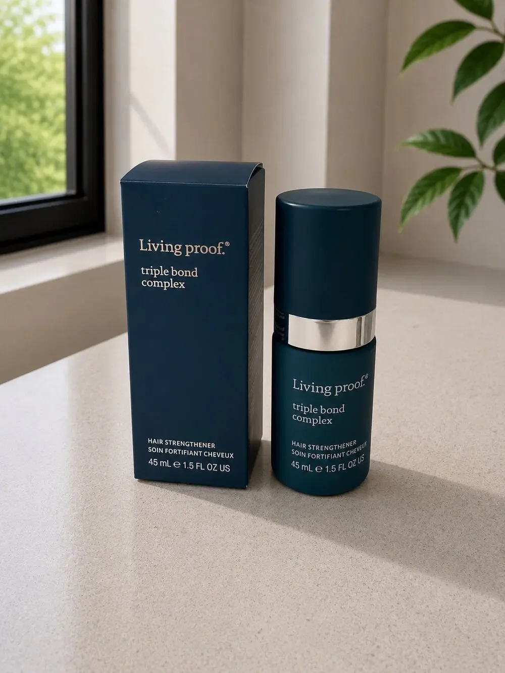 $45 New Living Proof Triple Bond Complex Hair Strengthener 1.5 oz